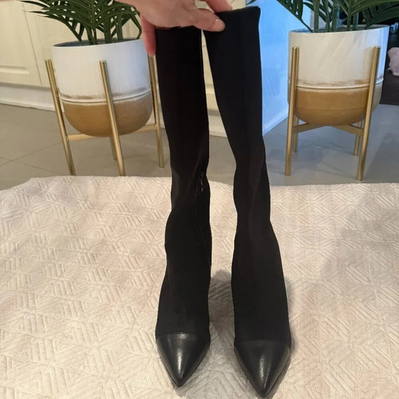 RUDSAK Shoes - NEW Black Leather Pointed Toe Boots, Rudsak, Size 37